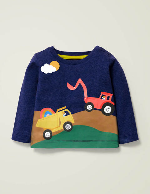 Scene Logo T-Shirt - Blue Marl Diggers